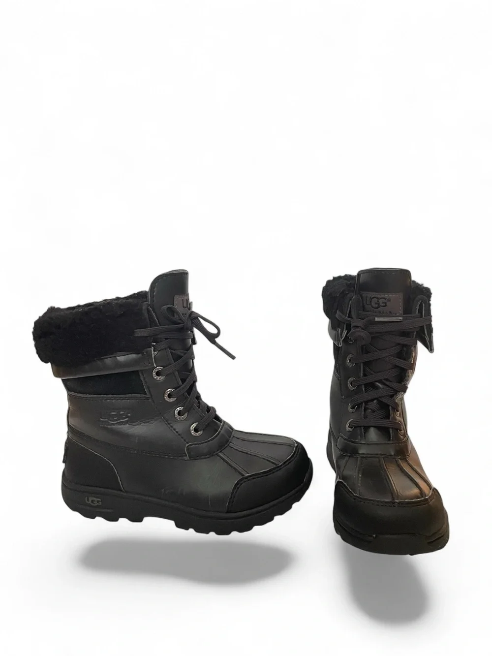 UGG Australia black unisex winter boots 13US